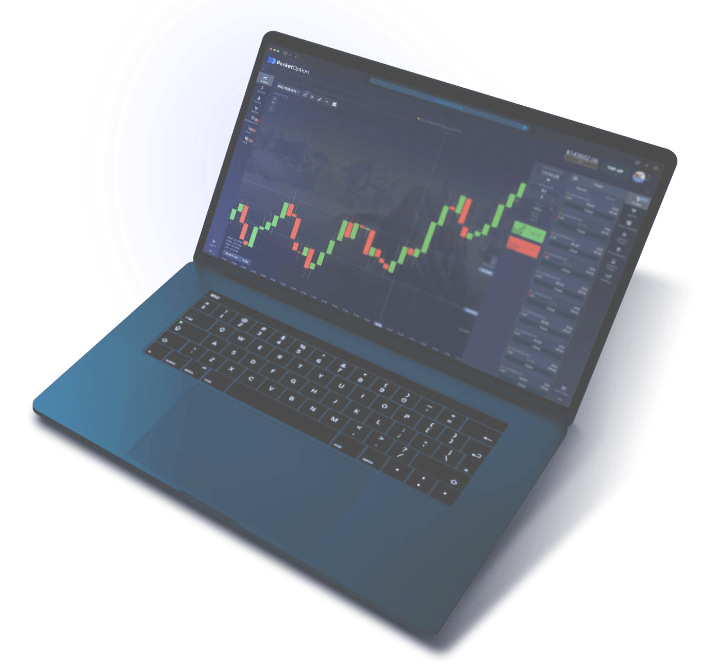 Pocket Option Trading Platform - Handelsplattform med trading interface